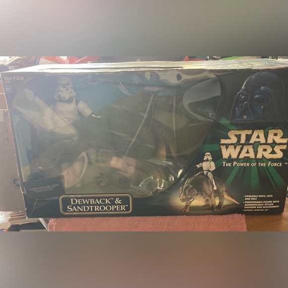 Star Wars Other - Star Wars Dewback & Sandtrooper Toy Set - Black, White, Brown
